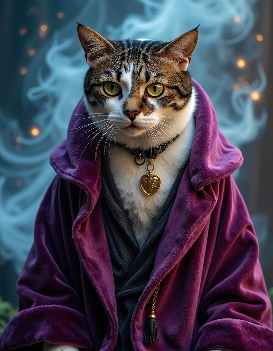 Magical cat portrait 5